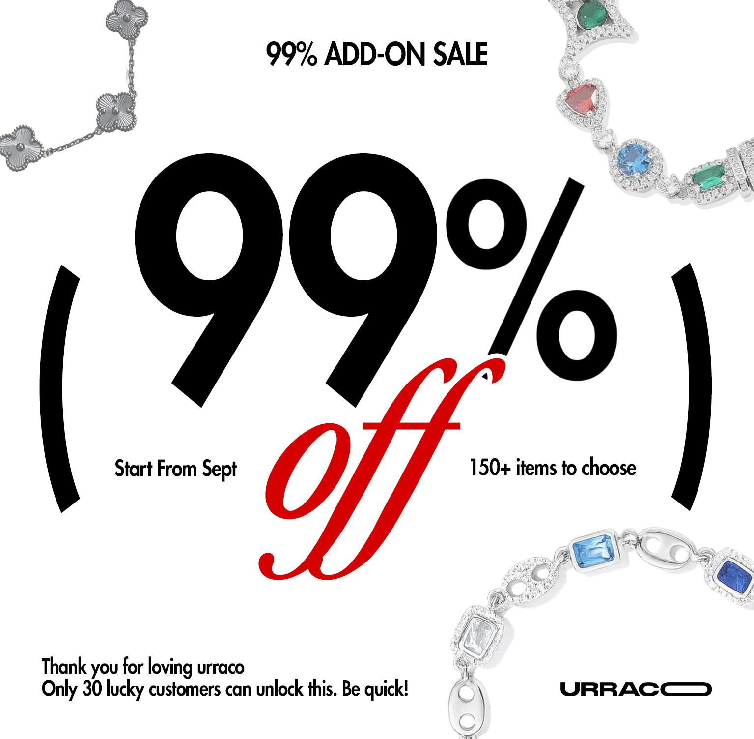 99% Add-On SALE