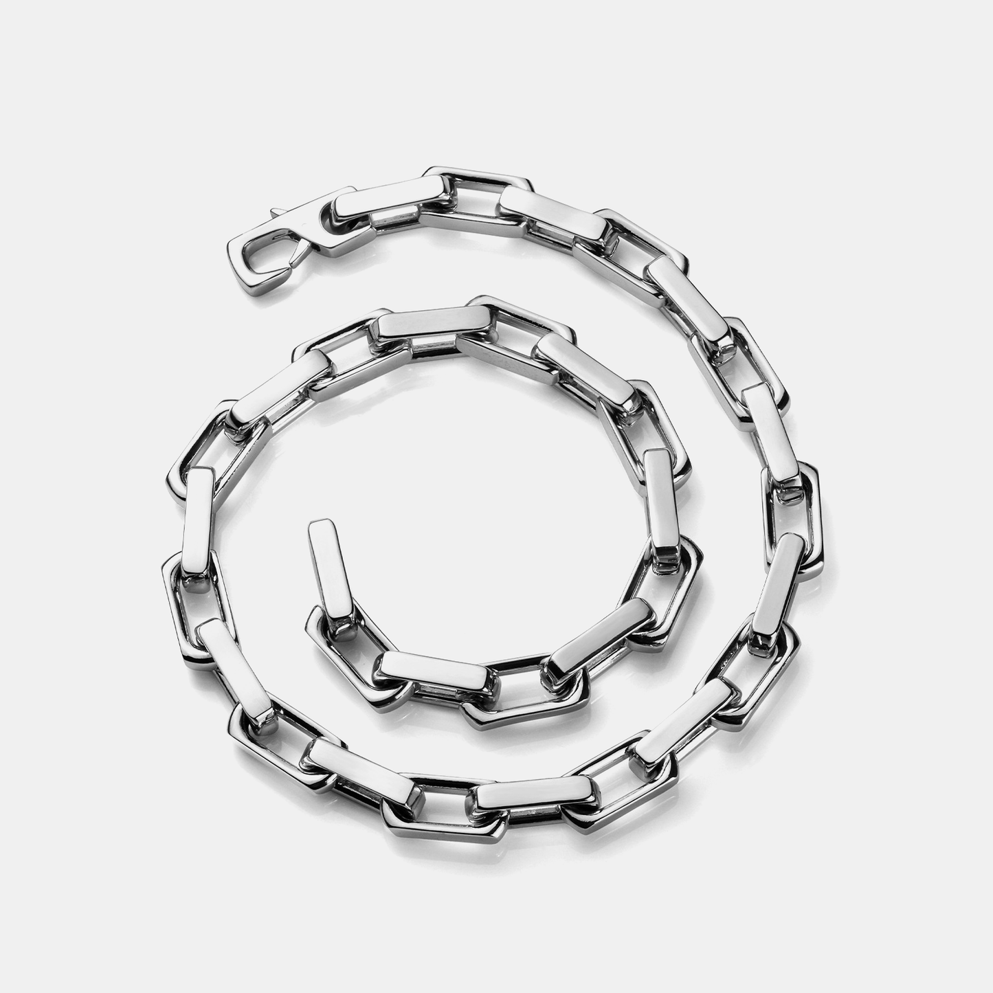Plating Cable Link Chain - Silver