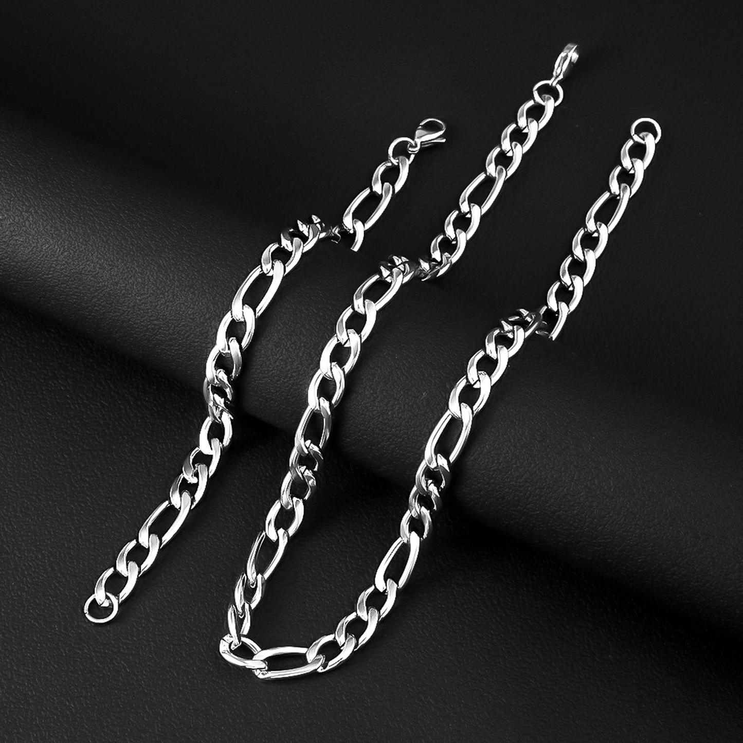 5mm Heavy Link NK Chain - White Gold