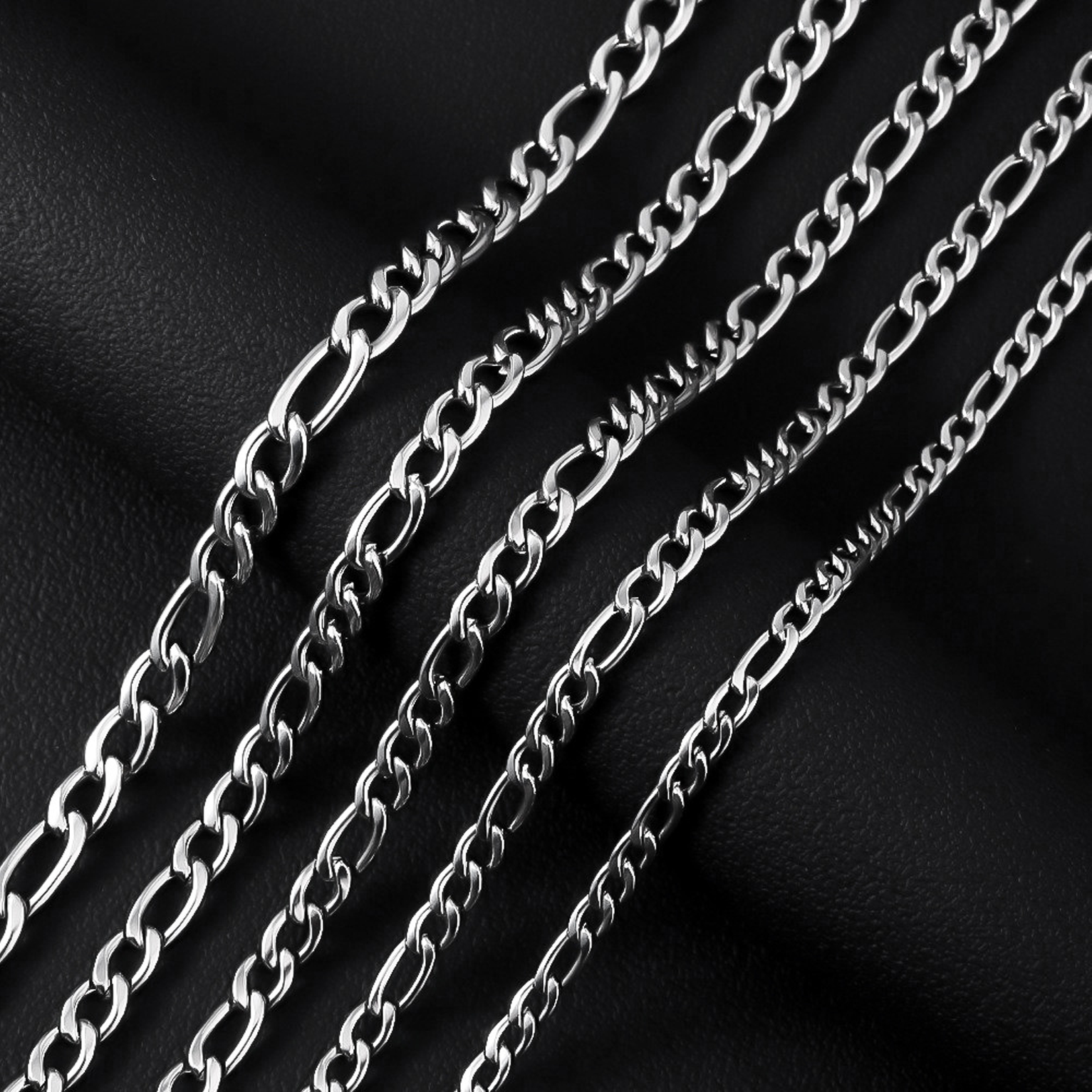 5mm Heavy Link NK Chain - White Gold