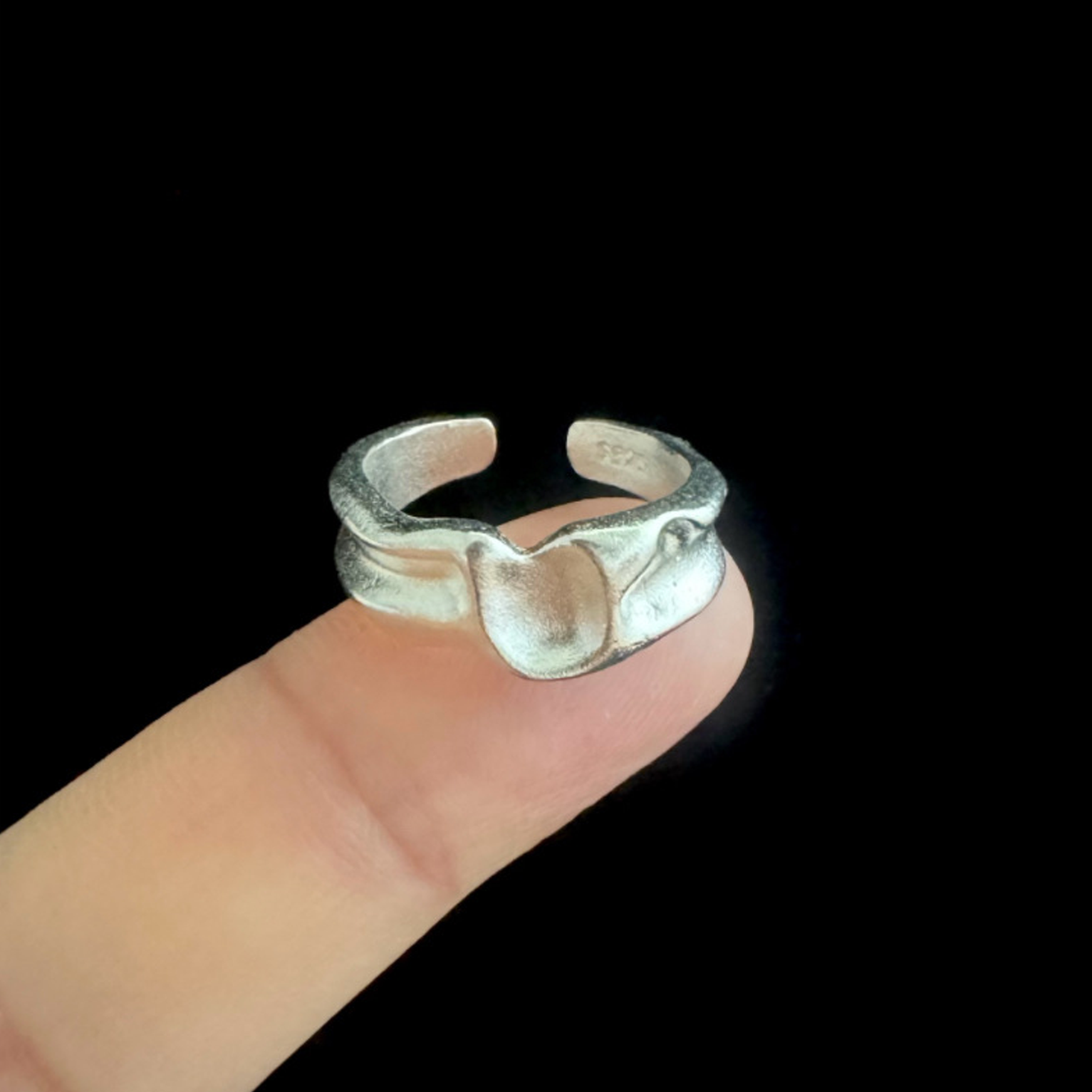 Molten Wave Ring - Silver