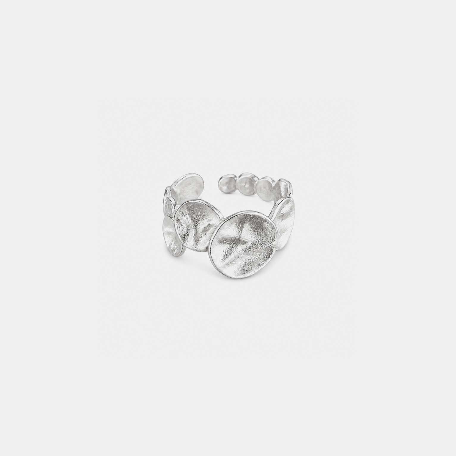 Liquid Heart Ring - Silver