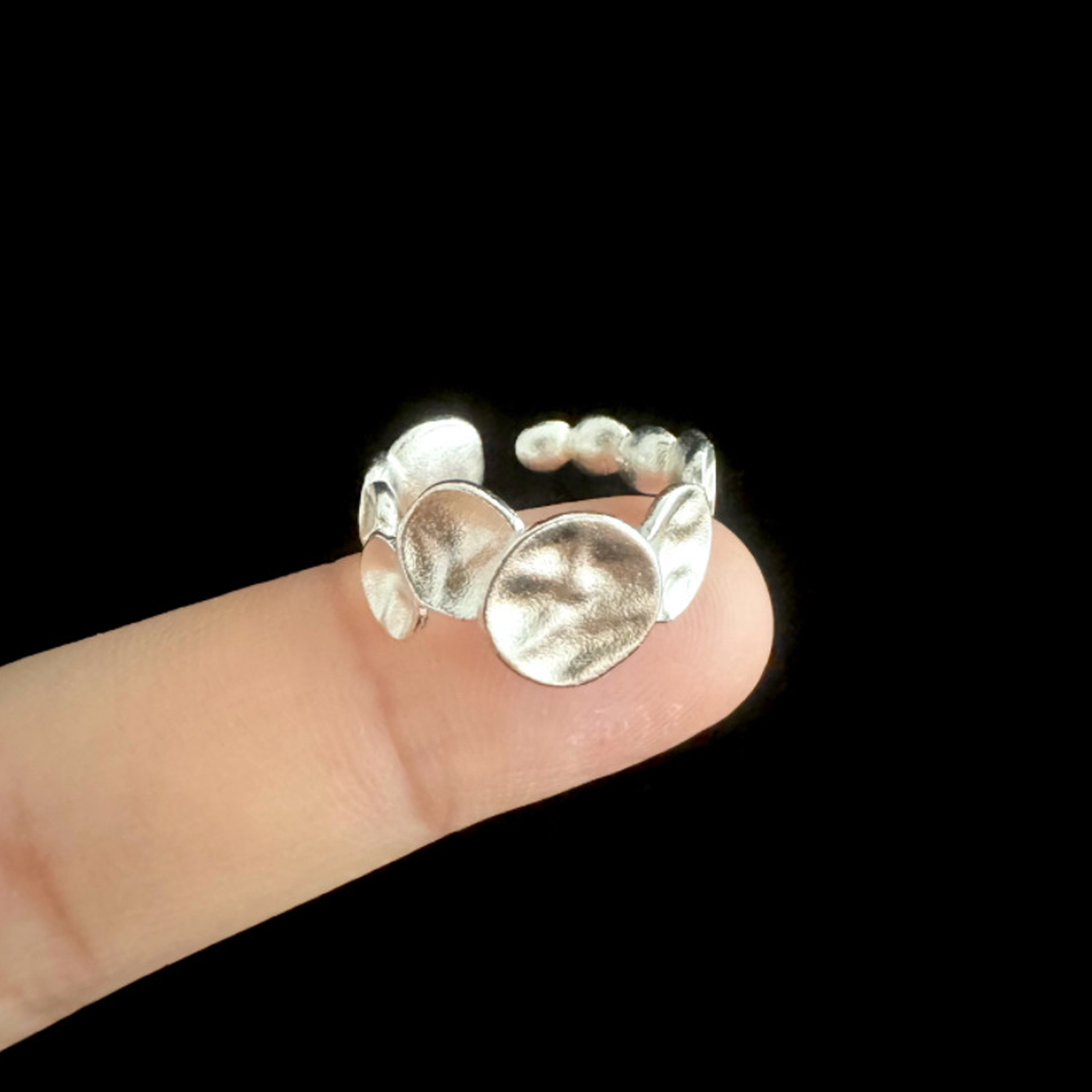 Liquid Heart Ring - Silver