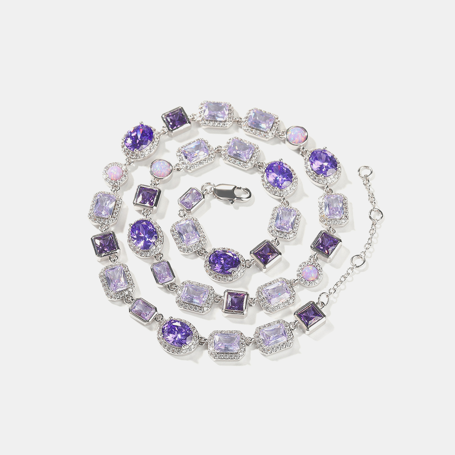 Royal Amethyst Link Chain - Purple
