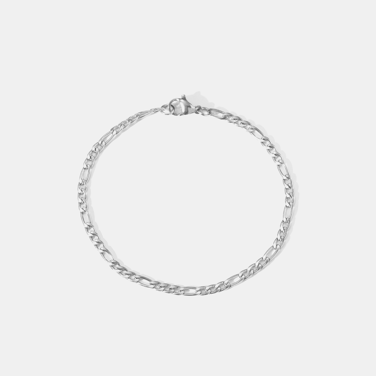 3mm Ace Link Bracelet - Silver