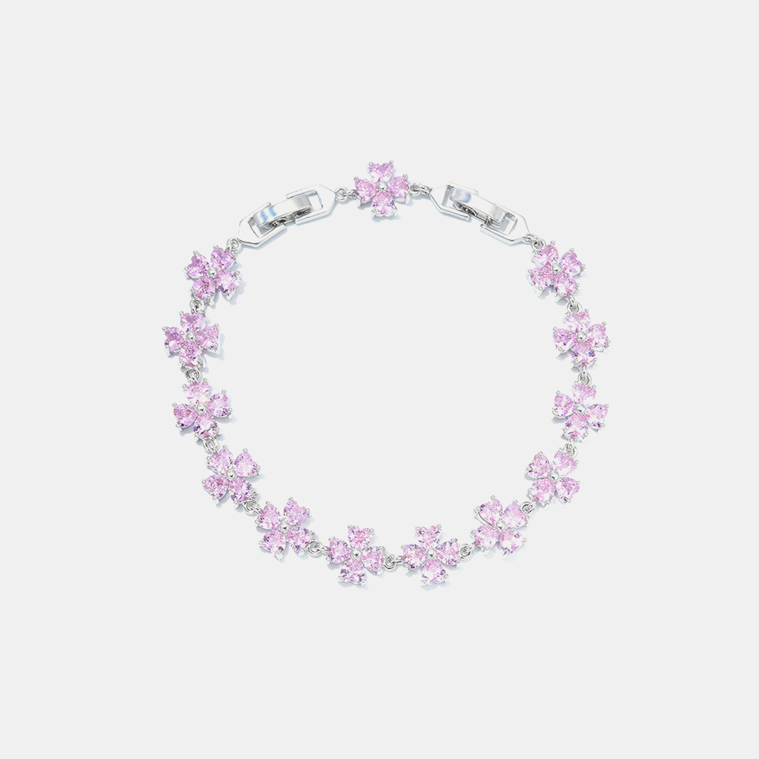 Glimmer Clover Bracelet - Pink