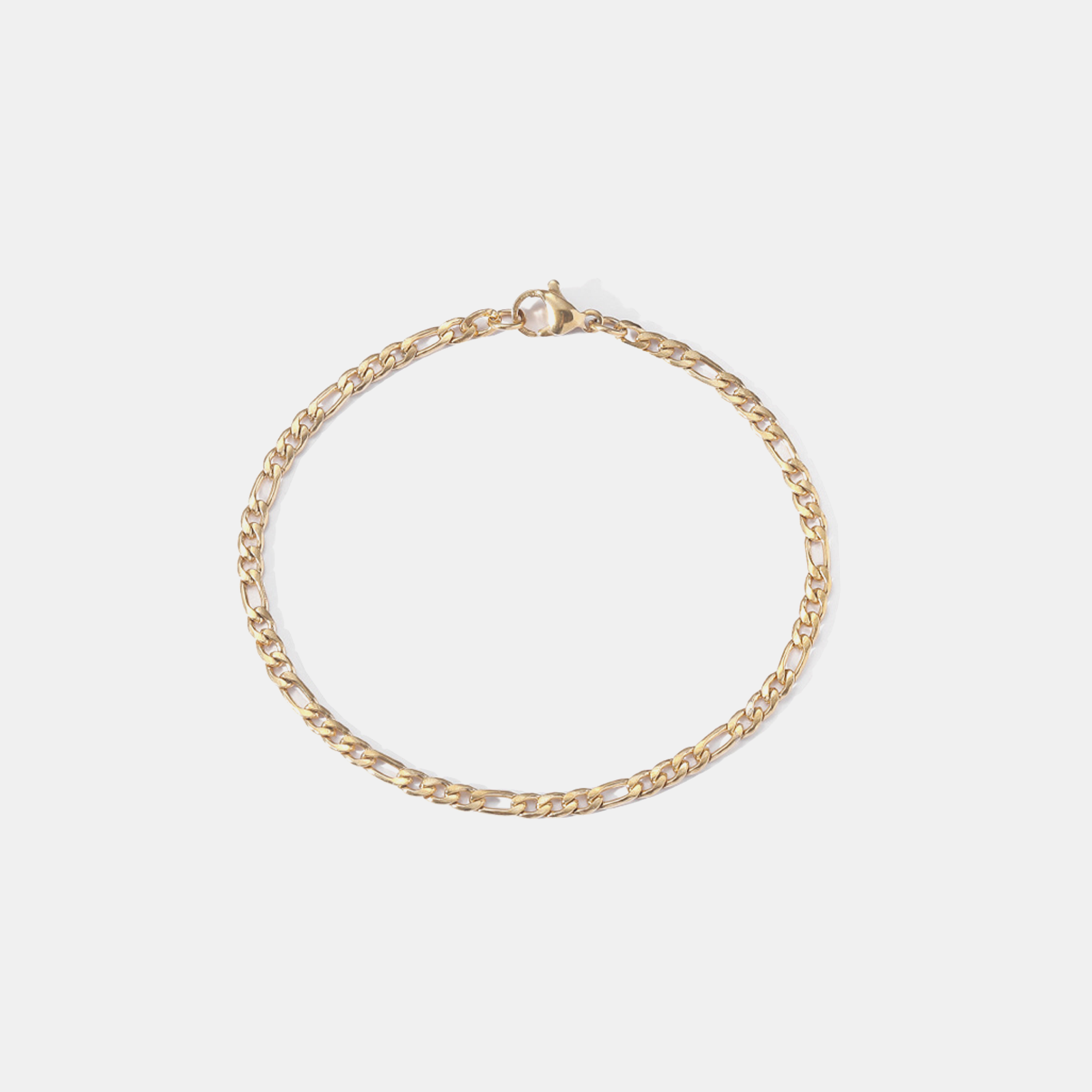 3mm Ace Link Bracelet - Gold