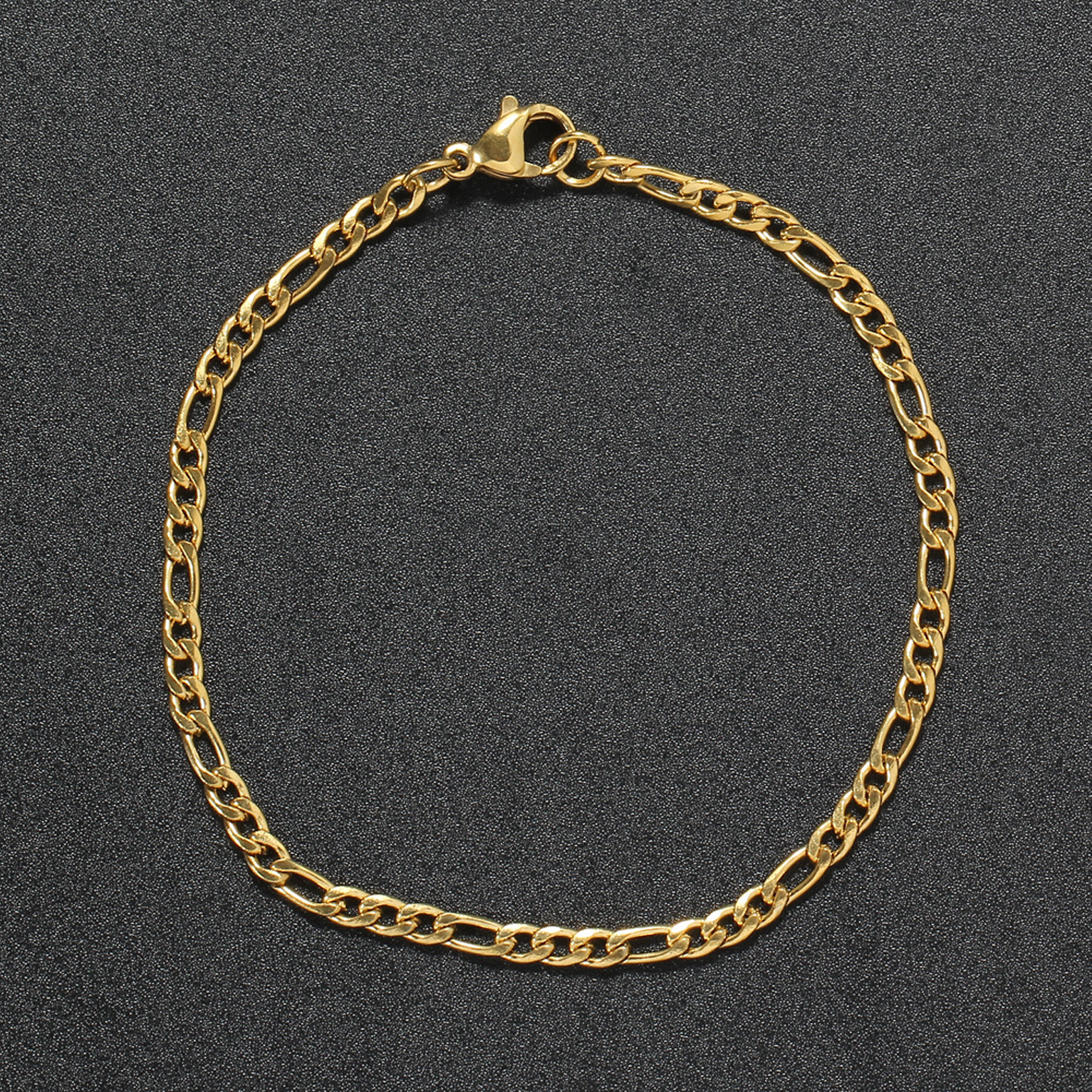 3mm Ace Link Bracelet - Gold