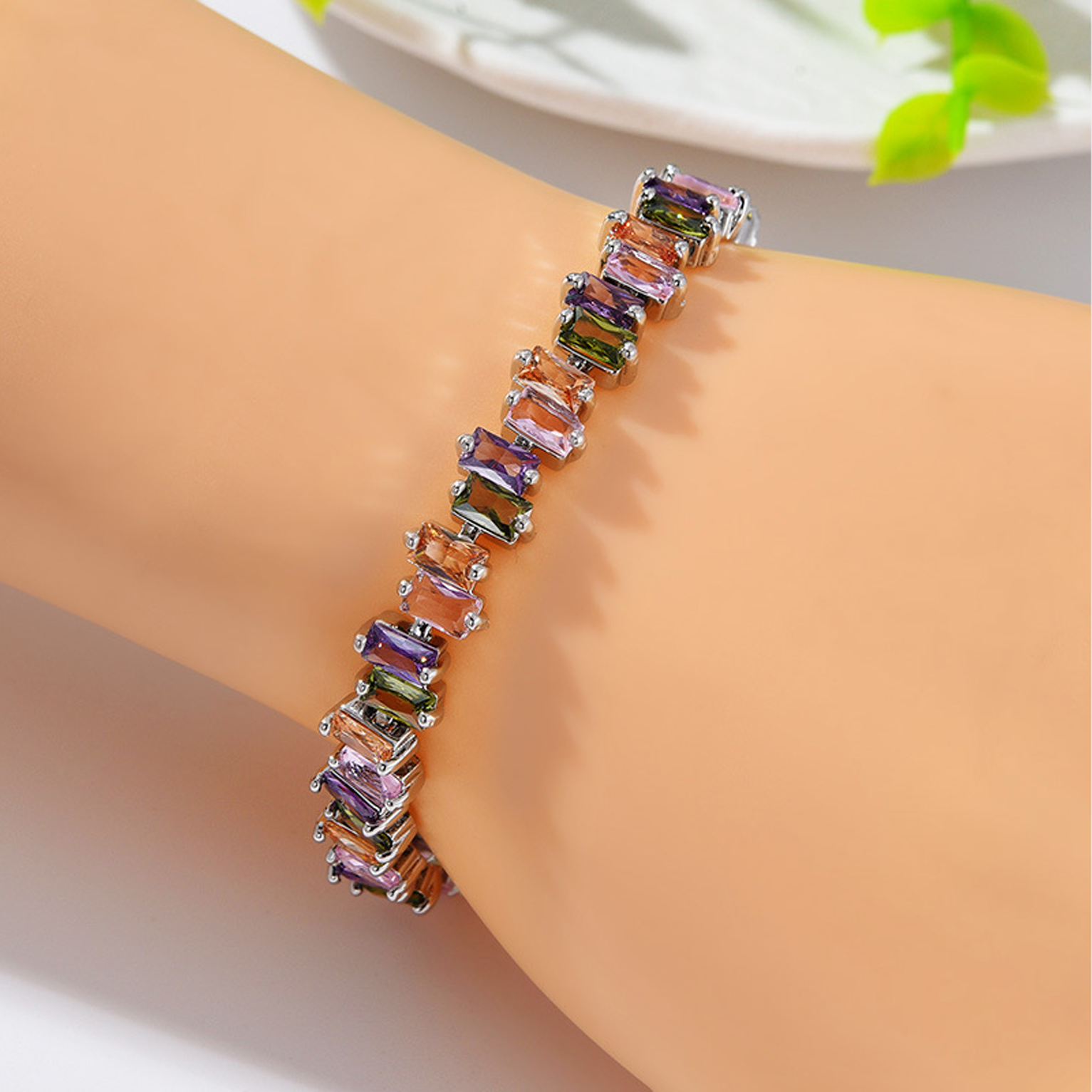 Petite Rainbow Color Bracelet - Multi Color