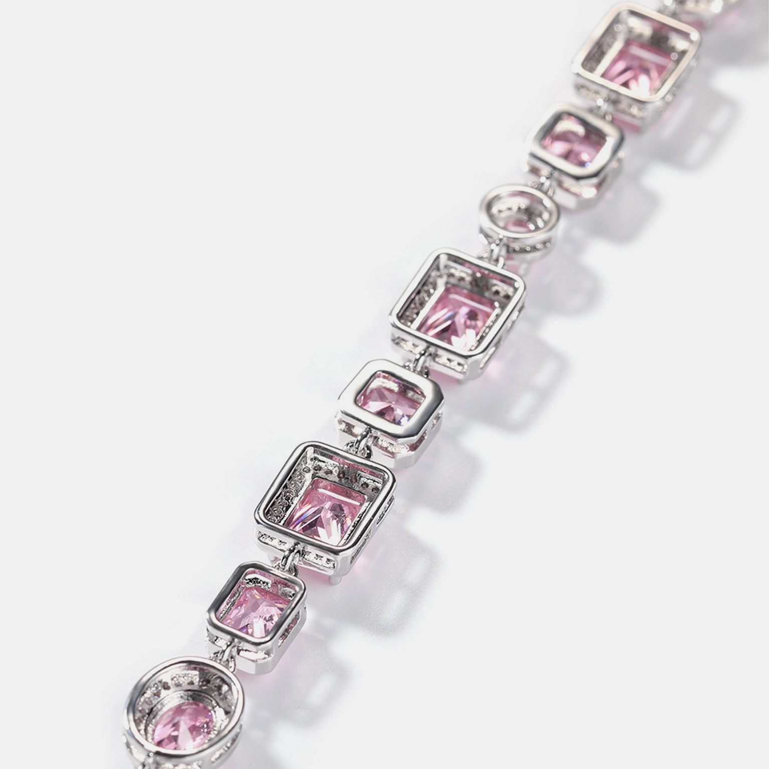 Pink Blush Gemstone Bracelet - Pink Gold