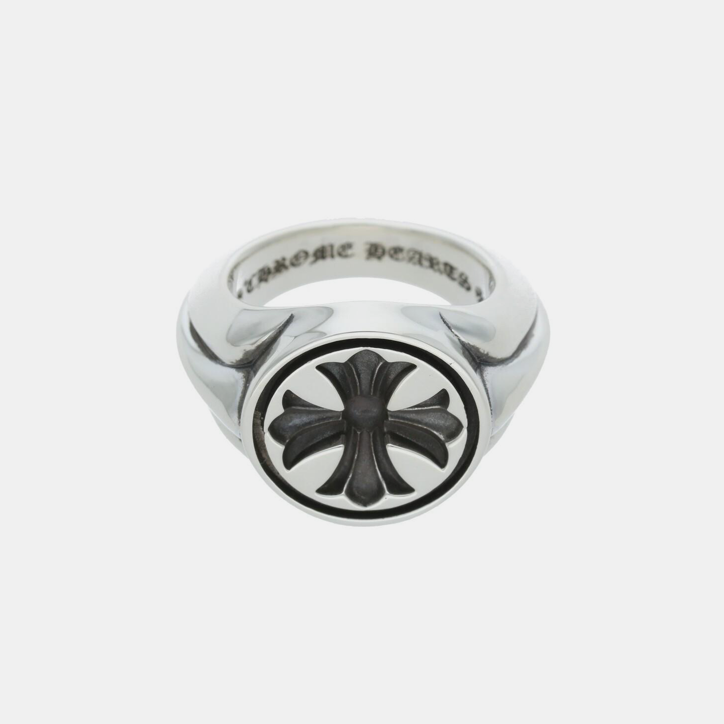 Gothic Cross Antique Ring - Silver