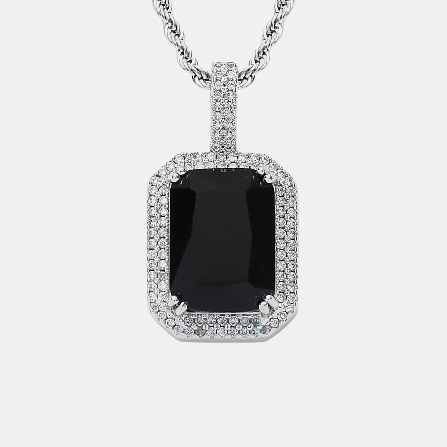 Jade Sparkle Pendant - Black Gold