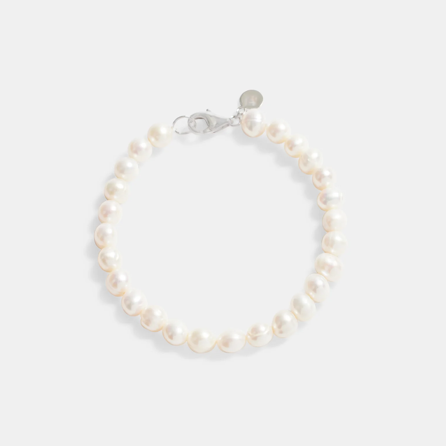 6mm Freshwater Pearl Bracelet - White