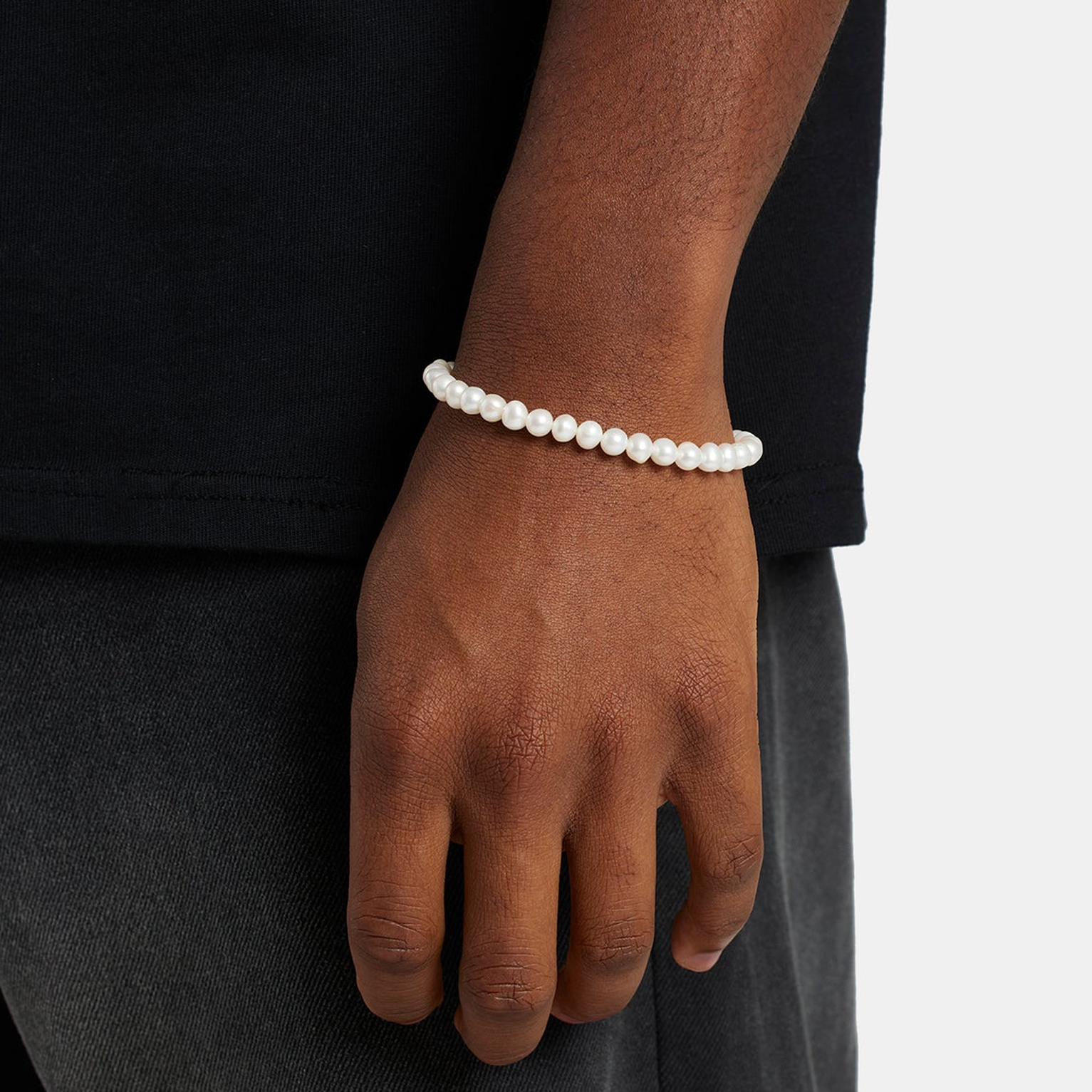 6mm Freshwater Pearl Bracelet - White