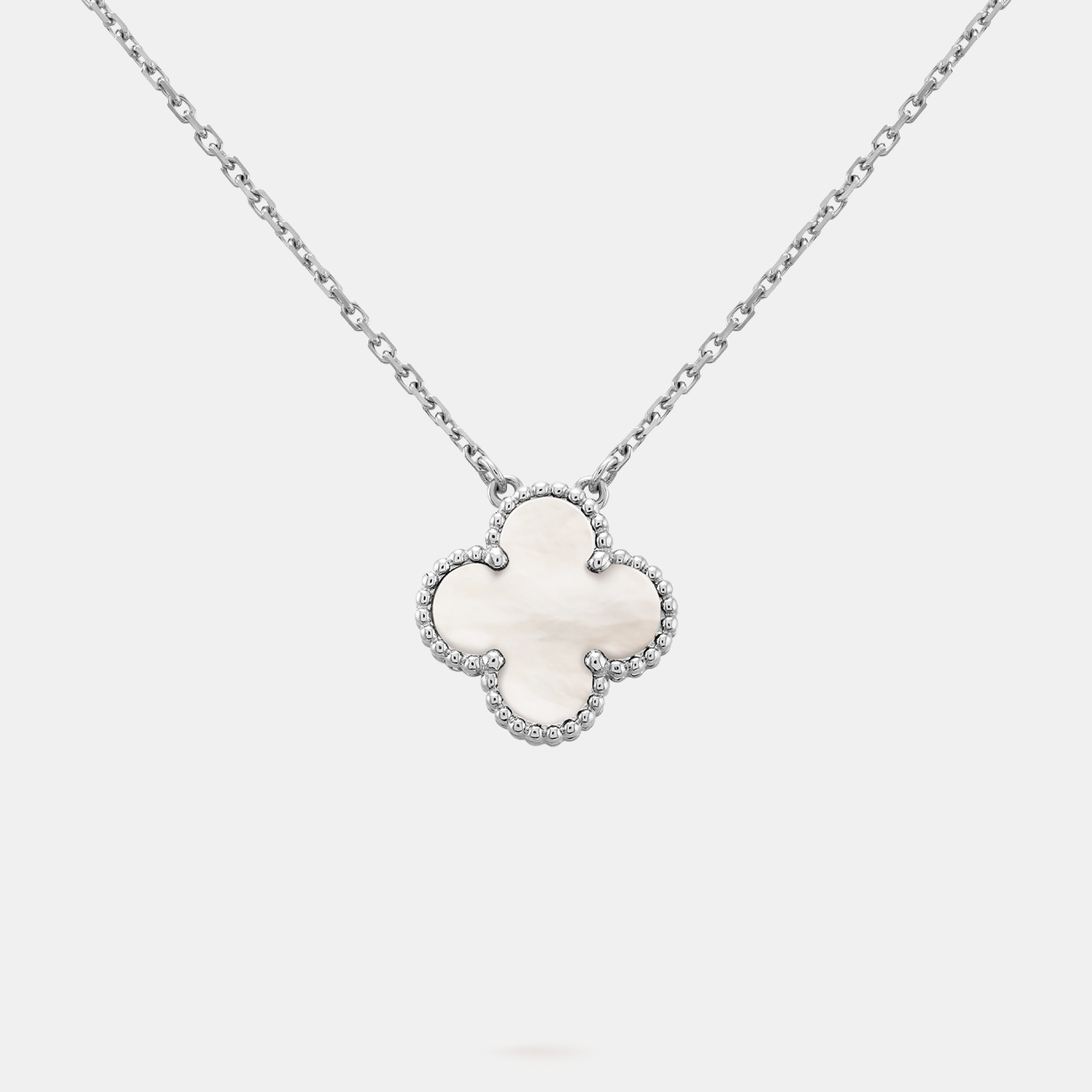 Silver Pearl Clover Chain - Multi Color