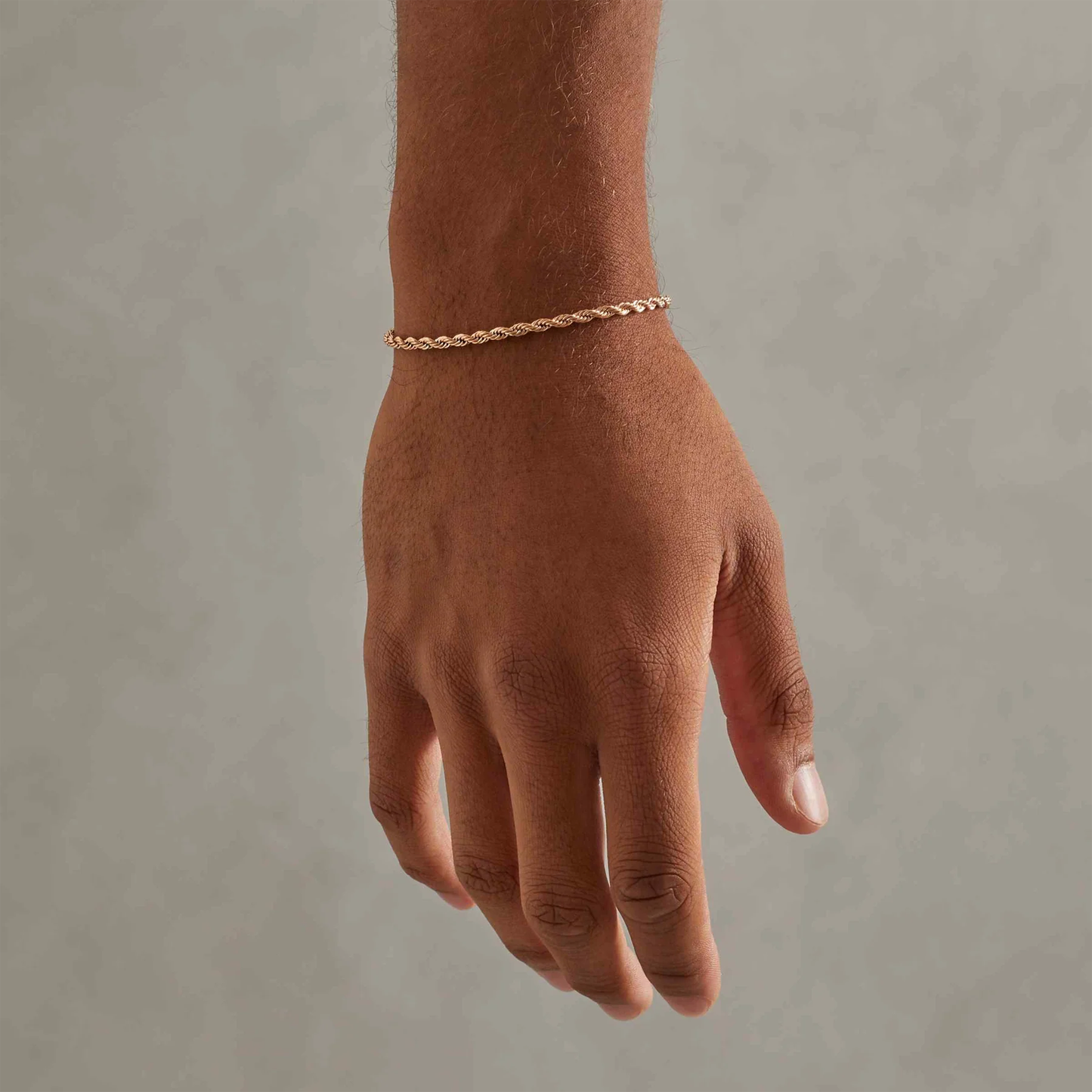 3mm Rope Bracelet - Rose Gold