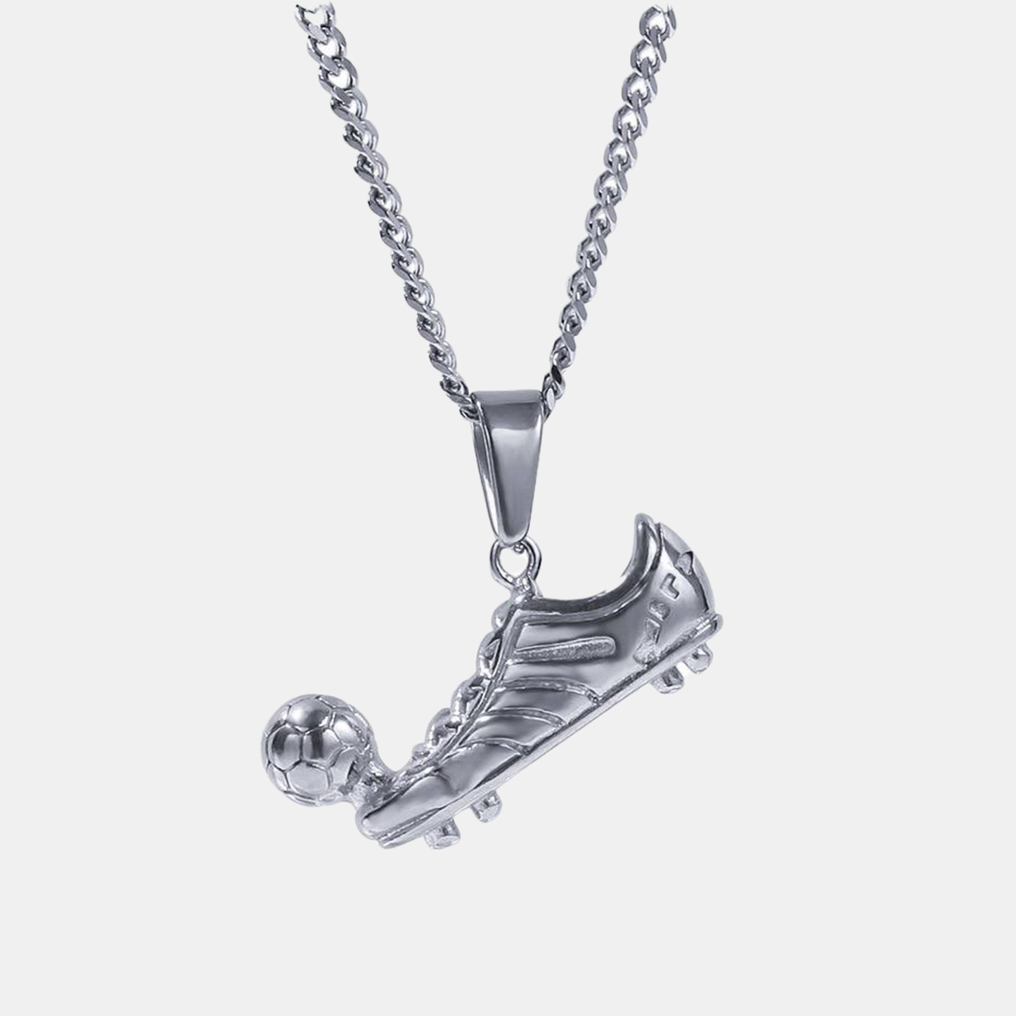 Football Boots Pendant - Silver