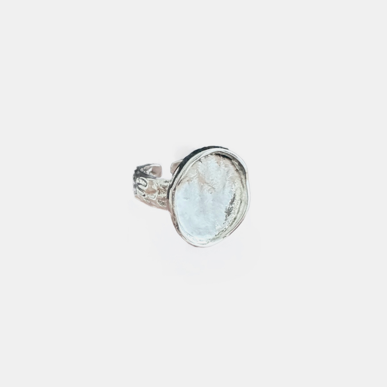Oval Signet Ring - Silver