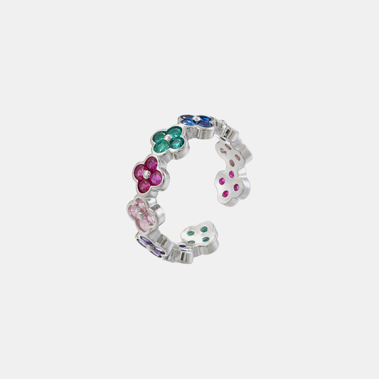 Lucky Clover Ring (Open Cuff) - Multi Color