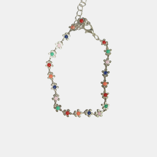 Summer Bloom Bracelet - White Gold