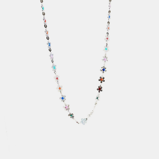 Summer Bloom Chain - White Gold