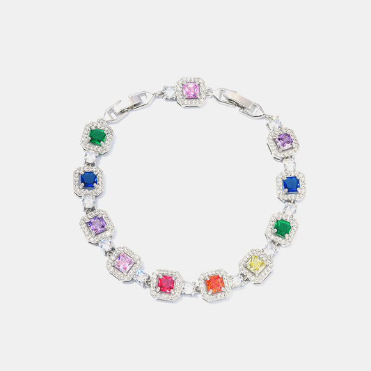 Candy Pop Gem Link Chain - White Gold