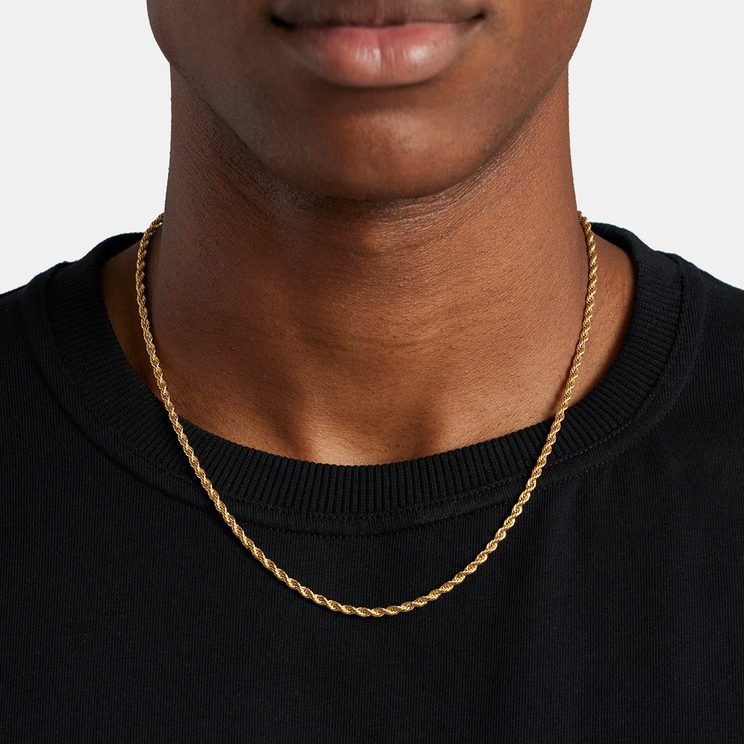 3mm Rope Chain - Gold