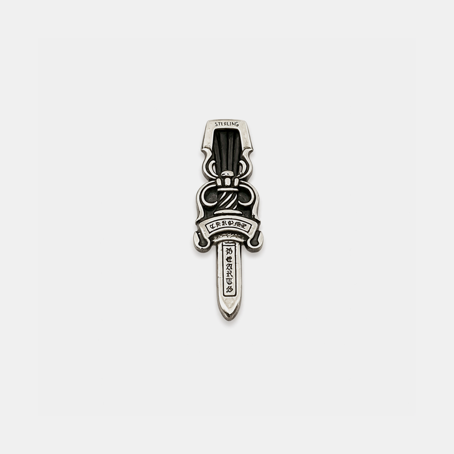 Gothic Punk Dagger Pendant - Silver