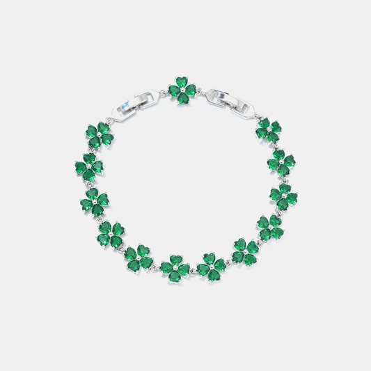 Glimmer Clover Bracelet - Green