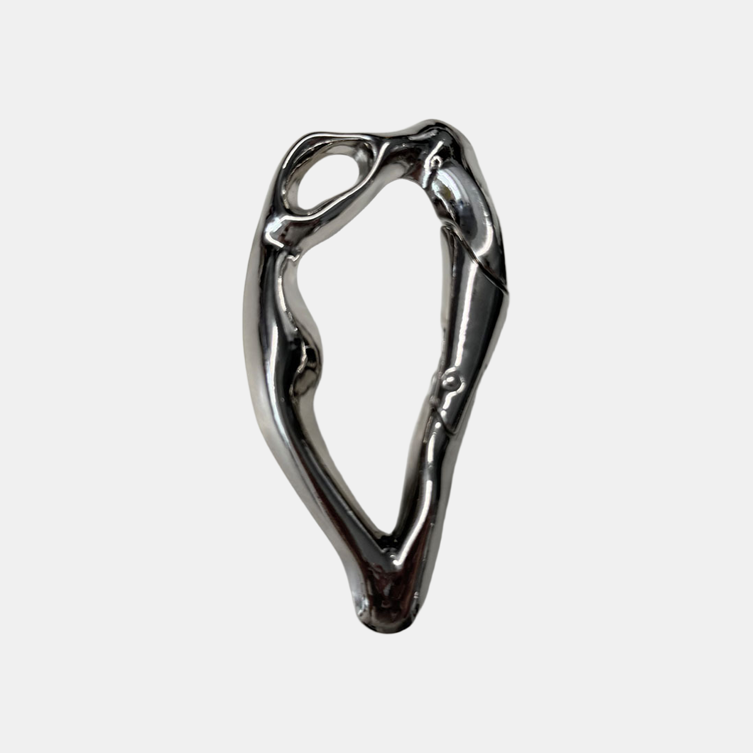 Gothic Star Cross Carabiner - Silver