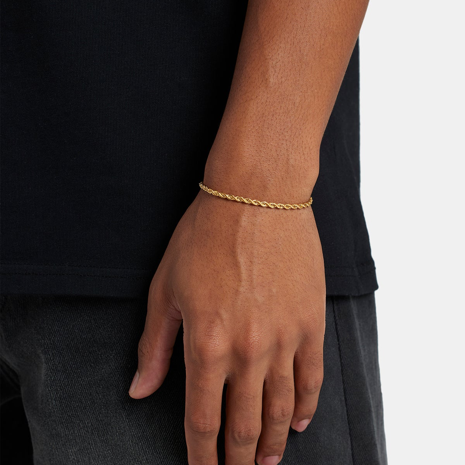 3mm Rope Bracelet - Gold