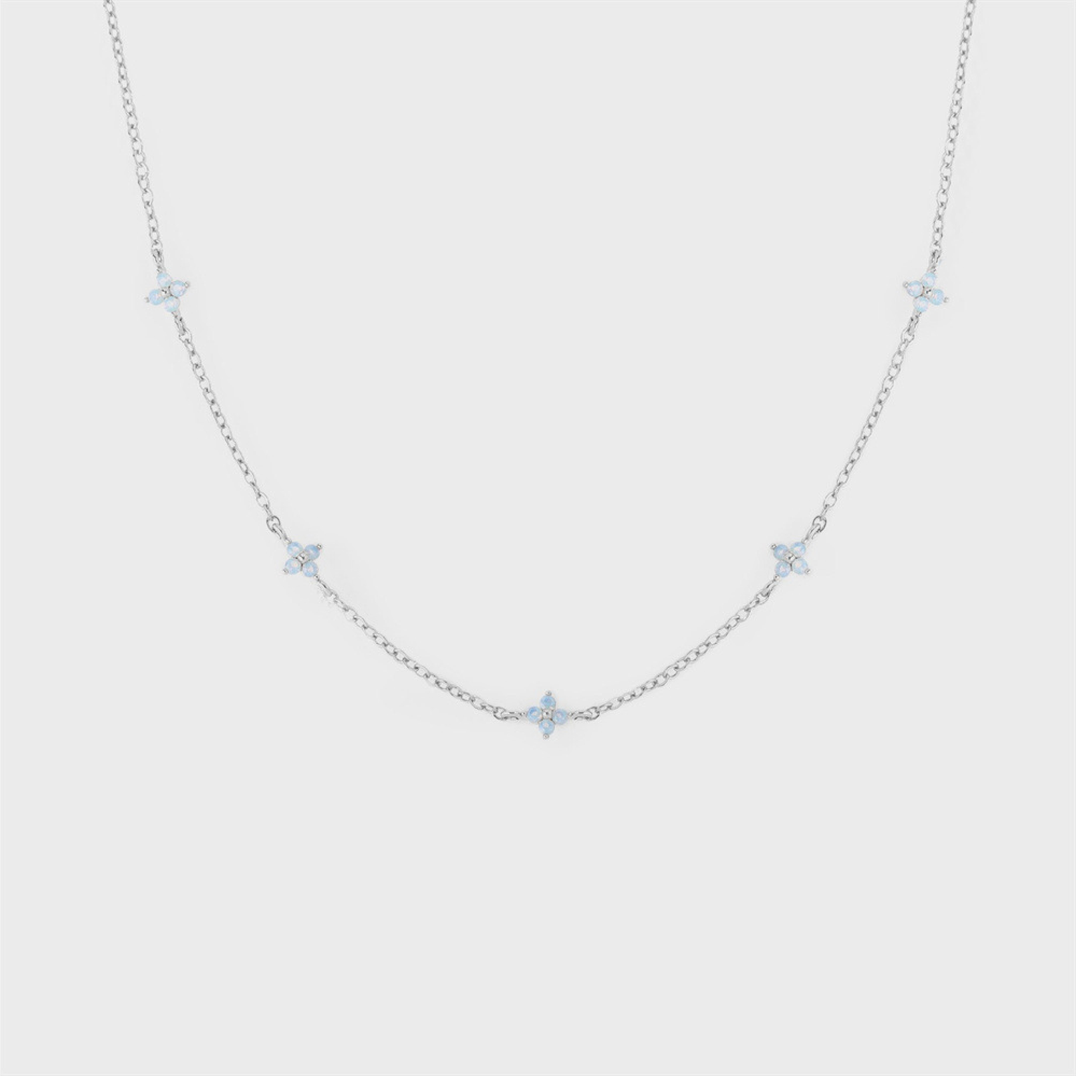 Klein Bloom Chain - White Gold