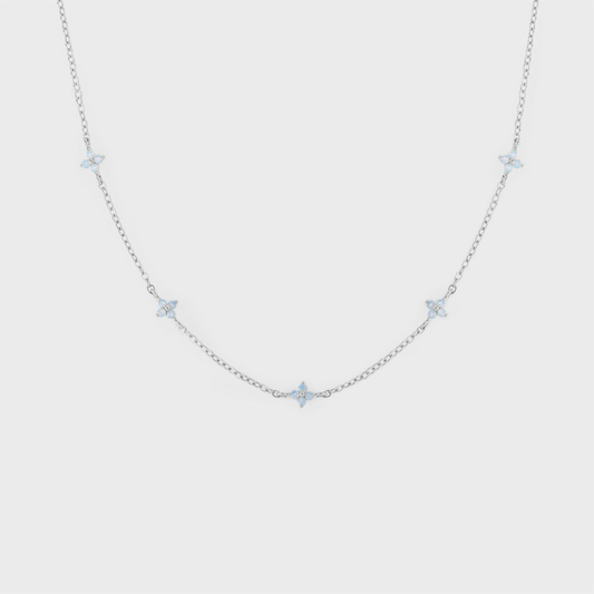 Klein Bloom Chain - White Gold