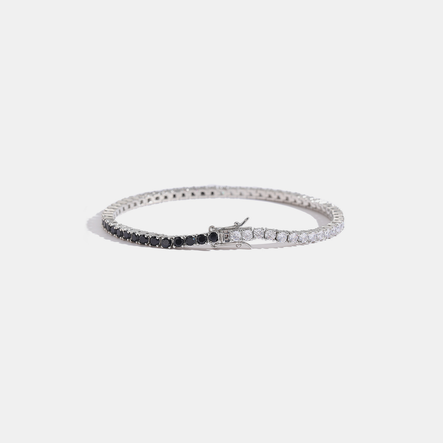 3mm Tennis Link Bracelet - Panda Gold
