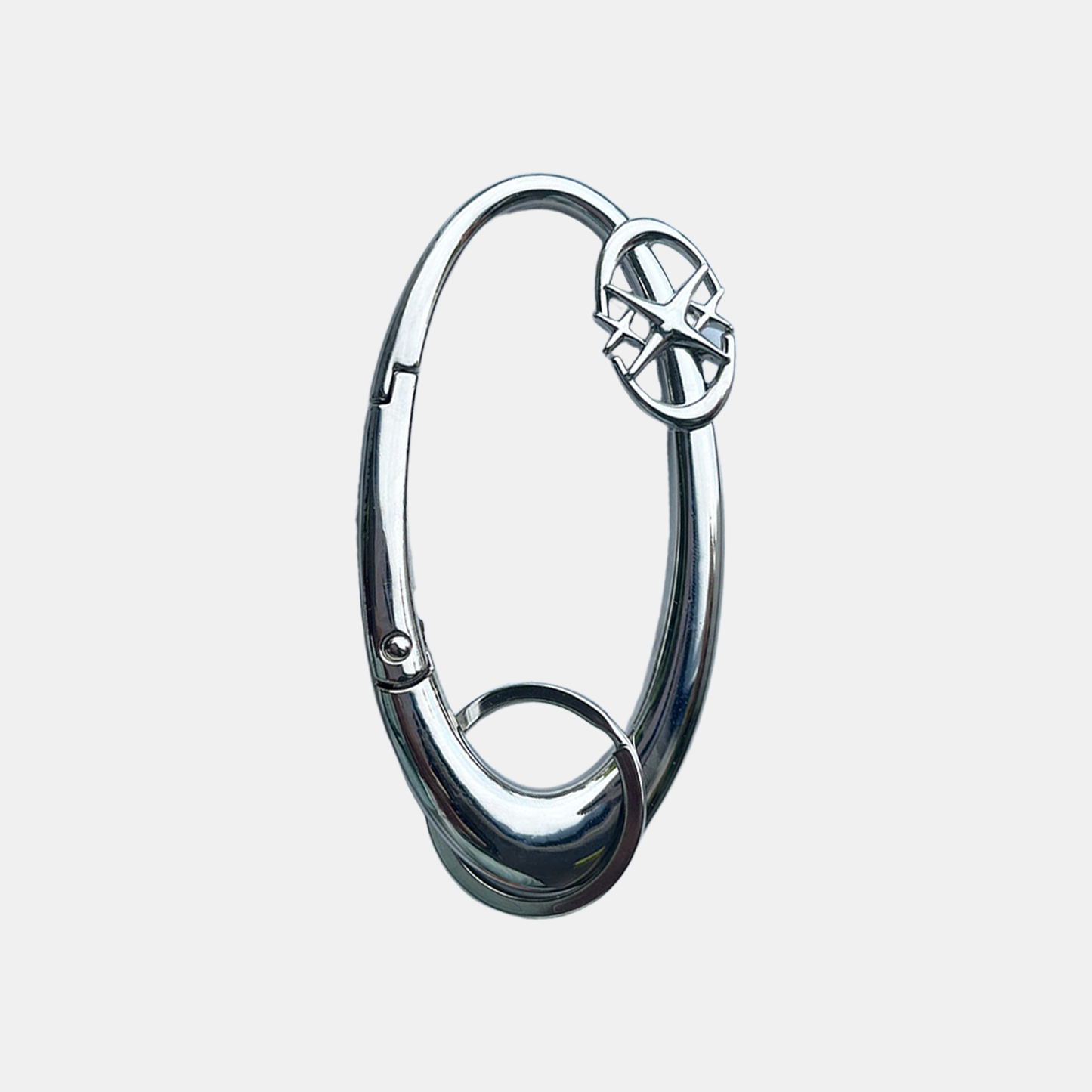 Neo Pentagram Cross Carabiner - Silver
