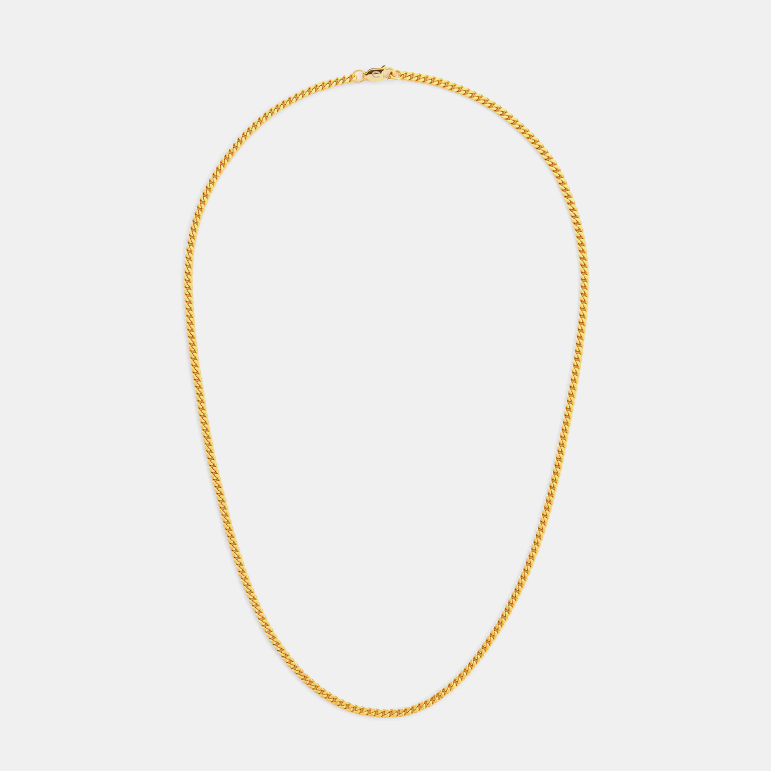 3mm Cuban Chain - Gold