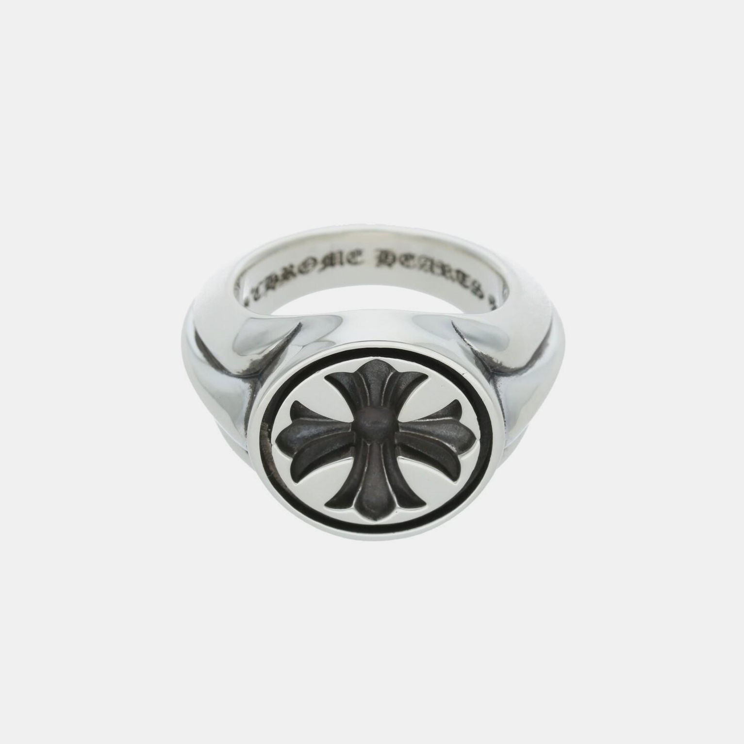 Gothic Cross Antique Ring - Silver