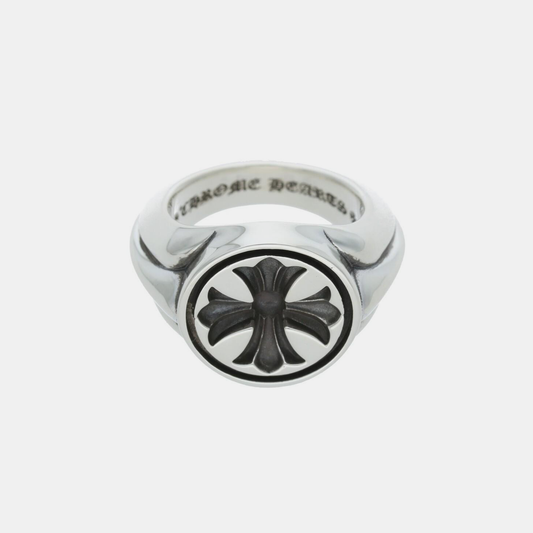 Gothic Cross Antique Ring - Silver