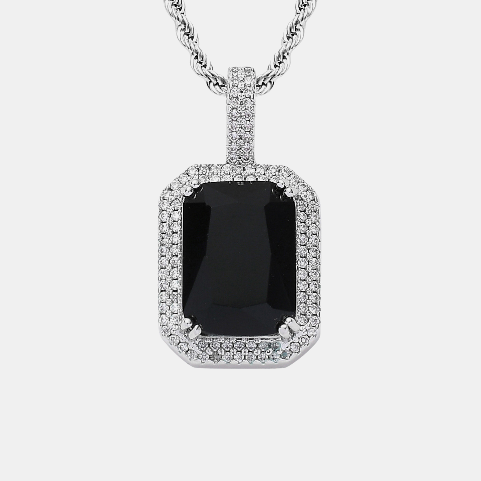 Jade Sparkle Pendant - Black Gold