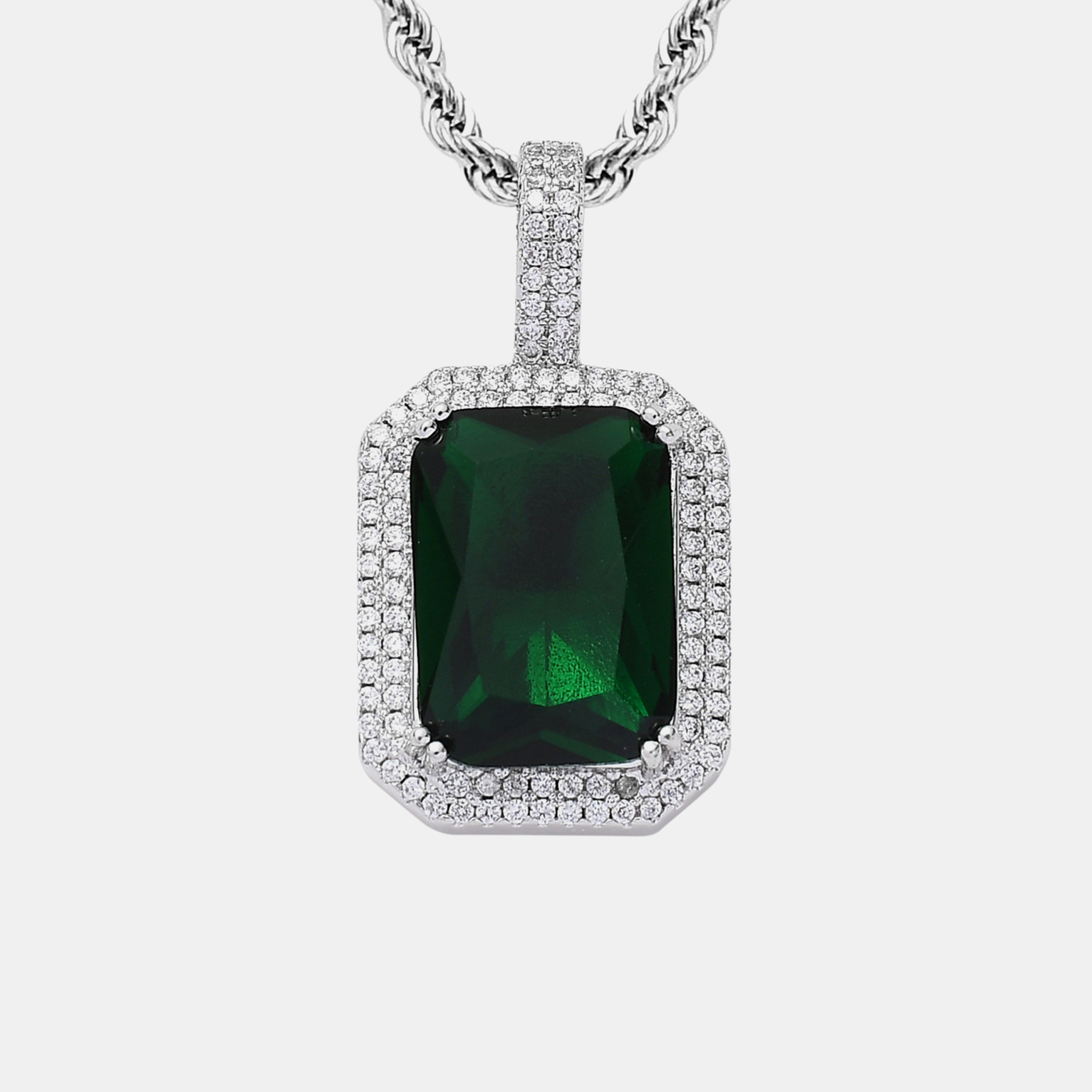Jade Sparkle Pendant - Green Gold