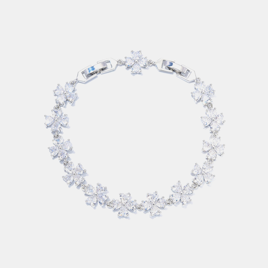 Glimmer Clover Bracelet - White Gold (Preorder)