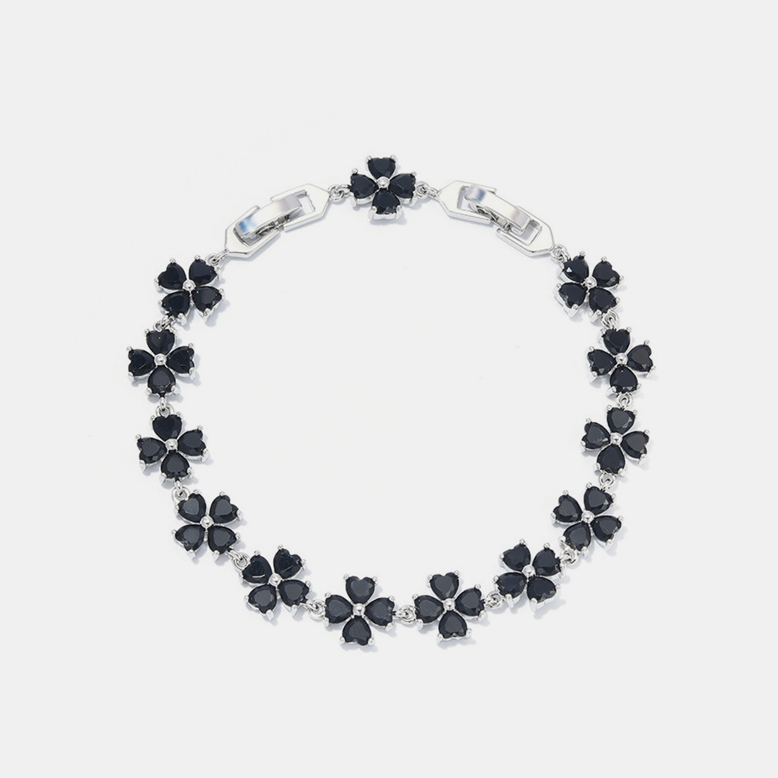 Glimmer Clover Bracelet - Black