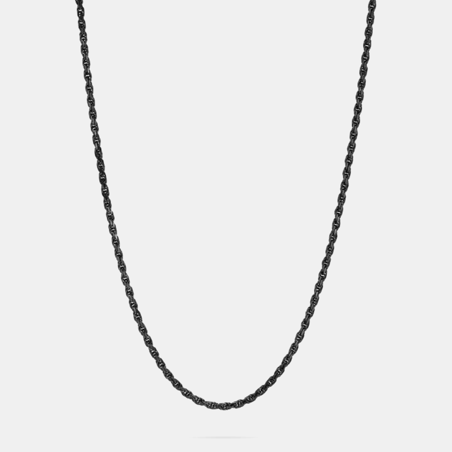 3mm Rope Chain - Black