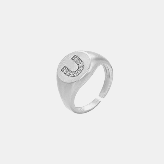 U For URRACO Ring (Open Cuff) - White Gold