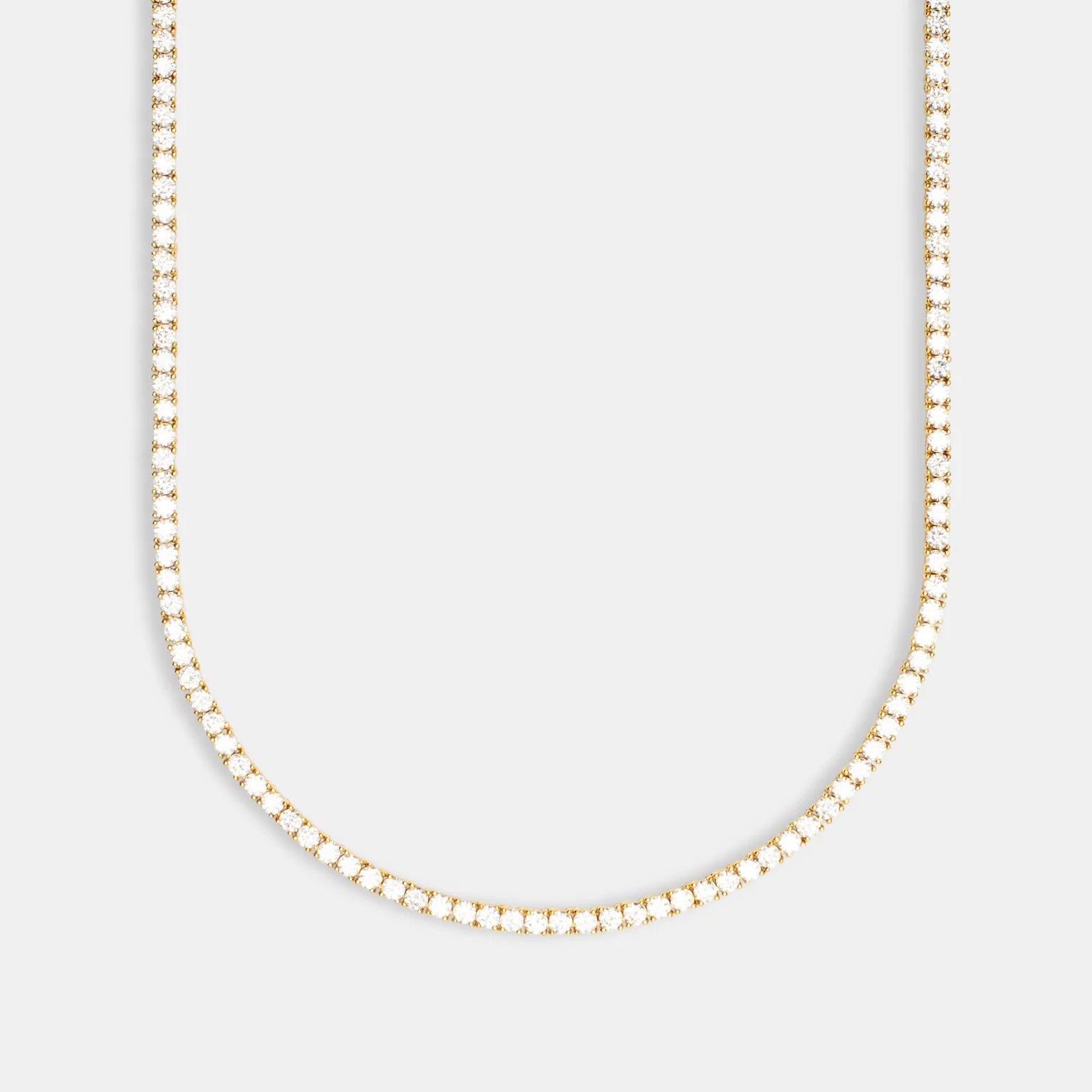 3mm Tennis Link Chain - Gold