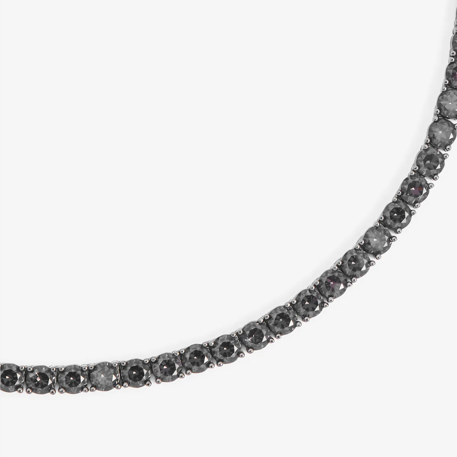 4mm Tennis Link Chain - Black Gold