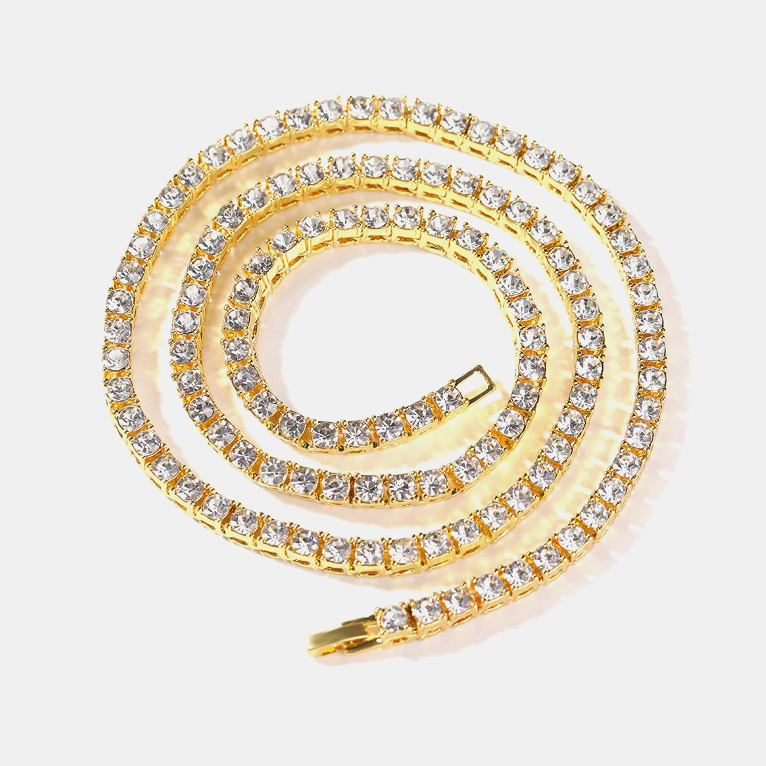 3mm Tennis Link Chain - Gold
